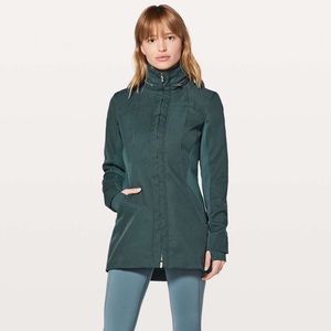Lululemon "Like A Glove" Rain Jacket / Teal Shadow